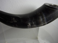 Corne de buffle foncée naturelle polie, artisanale, pour décoration de mariage ou cadeau