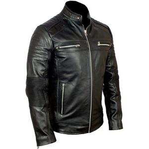 Best Price Custom Men's Breathable Quick Dry Slim Fit Leather <b>Motorcycle</b> Bomber <b>Jacket</b> Winter Sportswear Made Best Material - Product Image 3