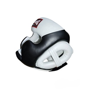 Casque de boxe professionnel Twins, protection intégrale du visage en cuir PU blanc, 7 aérations, fermeture auto-agrippante, casque de sport unisexe - Product Image 5