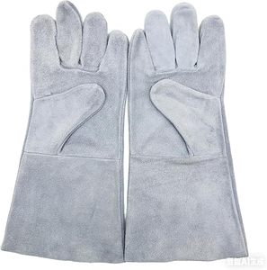Guantes de Soldadura al por Mayor para Hombre, Guantes de Protección Resistentes al Calor de Cuero Vacuno de Alta Resistencia con Puños Largos - Product Image 2