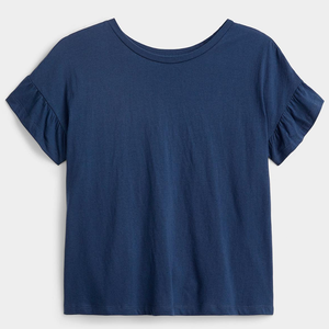 เสื้อยืดผู้หญิงลำลองแขนสั้น รับออกแบบตามสั่ง สำหรับการสั่งซื้อจำนวนมาก คุณภาพสูง เสื้อยืดผู้หญิง - Product Image 1