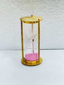 Reloj de Arena 3D de Latón de 6 Pulgadas |   Pie Decorativo Vintage para Mesa de Graduación - Product Image 6