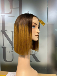 Prix de gros Extensions de cheveux humains vietnamiens vierges bruts 100% naturels, perruque Lace ultra-lisse couleur Ombré Roux, Super Double Drawn - Product Image 2