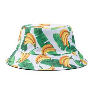 Unisex Bucket <b>Hat</b> Black Yellow Digital Printing Cotton Linen Fabric Casual Breathable Adjustable 3D Embroidery Spring <b>Summer</b> - Product Image 4