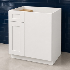 Meuble bas d'angle aveugle OEM 33 pouces blanc Shaker 1 tiroir RTA Direct usine Vietnam - Product Image 4