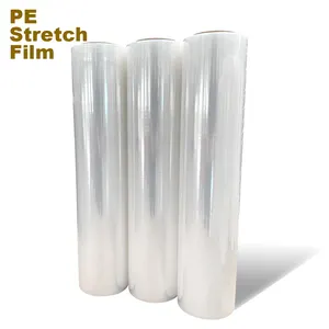 Competitive Price Material Strech Thick Plastic Wrapping Film Cast Stretch Film Shrink Wrap oem competitive price self adhes