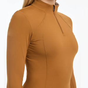 High Quality 4way Stretch Horse Riding Equestrian Shirt Top <b>Base</b> <b>Layer</b> Competition Show Shirt Polo Soft Feel Technical Fabric - Product Image 5