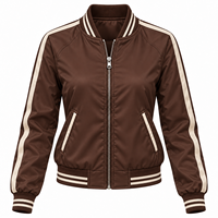 Blouson bomber pour femme, haute qualité, imperméable, grande taille, nouveau design, coupe courte, blousons bomber de sport personnalisés
