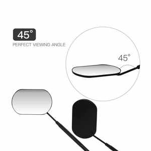 Espejos de Pestañas con Forma de Corazón y Mango Extra Grande, Instrumentos de Cuidado de Belleza, Herramientas de Belleza, Vista Facial Perfecta, Alta Calidad Sostenible - Product Image 1