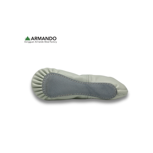 Envío Rápido, Zapatos de Ballet Unisex Blancos, Suela Completa, Cuero Suave, Forro de Algodón, Cordones Elásticos - Product Image 2