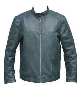 Veste en cuir pour homme de haute qualité, en cuir d'agneau véritable, imperméable, réversible, respirante, écologique, à séchage rapide, style bomber - Product Image 1