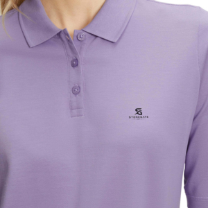 Polo de Algodón para Mujer, Diseño Sólido, Manga Corta, Tejido, Informal, Transpirable, con Botones, Ropa de Verano 2026, Polo Informal para Mujer - Product Image 5
