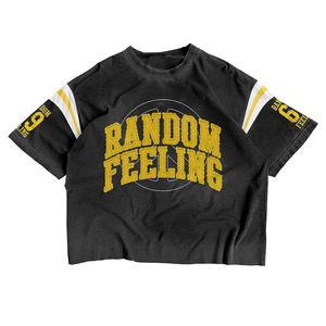 Camisetas Unisex de Algodón Pesado con Estampado Vintage y Lavado Ácido, Estilo Oversize Holgado con Hombros Caídos, Tallas Grandes, Colección 2026 - Product Image 3