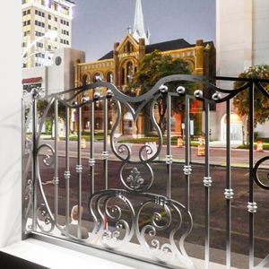 Decorative Wrought Iron & Stainless Steel Villa Balcony Railing Modern Durable and Secure Balcony Design Solutions - Product Image 6