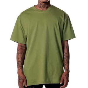 Customized Men's Solid Color T-<b>shirt</b> High Quality Quick Dry Breathable 100% Cotton Flannel Casual <b>Collarless</b> Design - Product Image 1