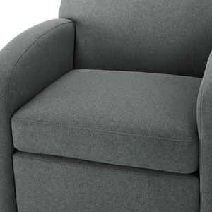 Fauteuil pivotant Edie Grey pour salon - Product Image 6