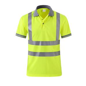 Camiseta Polo de Seguridad Reflectante de Alta Visibilidad 2025, Transpirable, de Poliéster, Manga Corta, para Trabajo de Construcción - Product Image 1