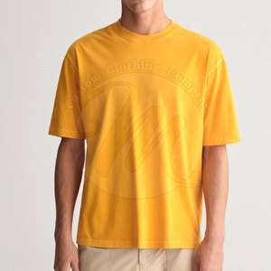 Nouveau design T-shirt à manches courtes effet délavé en coton, prix de gros, fabriqué au Pakistan - Product Image 3