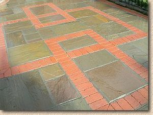 Piedra Arenisca Natural Verde Raj Contemporánea, Losa Grande con Superficie Cortada a Máquina, para Suelos de Patio, Garantía de por Vida - Product Image 2