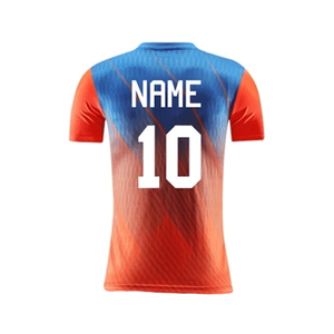 ชุดยูนิฟอร์มฟุตบอลออกแบบเองสำหรับผู้ชาย พิมพ์ลายดิจิทัล โพลีเอสเตอร์ 100% ระบายอากาศได้ดี แห้งเร็ว เป็นมิตรกับสิ่งแวดล้อม - Product Image 3