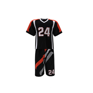 Ensemble d'uniformes de lacrosse personnalisés OEM avec maillots et shorts sublimés, design sur mesure, nom et numéro personnalisés, en maille - Product Image 2
