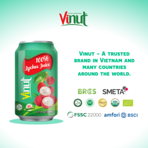 น้ำผลไม้ NFC 330มล. น้ำลิ้นจี่100% จากน้ำผลไม้จริงผลิตโดยโรงงานในเวียดนาม (OEM, ODM) - Product Image 3