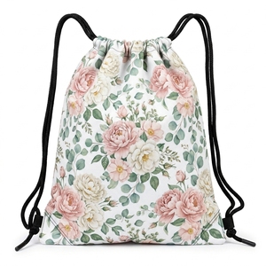 Mochila con cordón de poliéster con diseño tribal, duradera, para gimnasio, viajes, escuela y actividades diarias. - Product Image 6