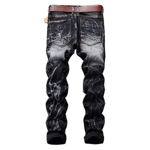 Nouveautés : Jeans slim déchirés vintage de haute qualité pour hommes, style streetwear, coupe ajustée, en denim, vente en gros - Product Image 1