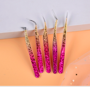 Pince à épiler populaire en acier inoxydable pour maquillage, outils d'extension de cils pour filles, pointe fine, longueur 10 mm - Product Image 5