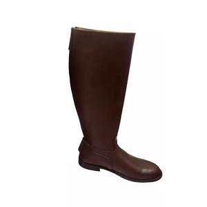 Bottes d'équitation imperméables pour usage extérieur avec fermeture éclair sécurisée ou fermeture à boucle, bottes d'équitation hautes en cuir - Product Image 4