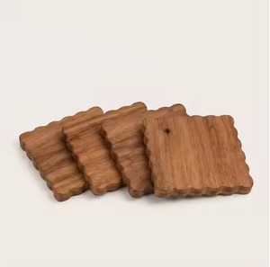 Artisan Wood Coasters Set Decorative Drink <b>Protectors</b> for Rustic Wedding <b>Table</b> Restaurant Hotel Home Dining Decor - Product Image 1