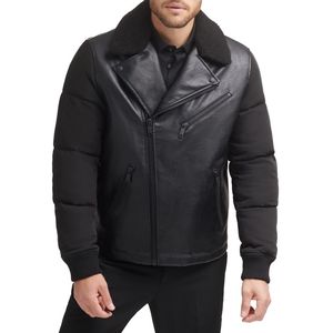<b>SMART</b> SHINE ENTERPRISES <b>Men</b> Premium Leather <b>Jacket</b> Classic Full Zip Casual Soft Comfortable Durable Regular Fit Winter Quick Dry - Product Image 1