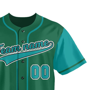 Best Manufacturer Cheap Price Custom Baseball Button <b>Down</b> Baseball Jersey High Quality Solid Color Baseball Jersey - Product Image 4