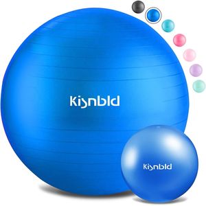 Palla da Yoga Anti-Scoppio Extra Spessa 4 Misure, Palla per Esercizi di Stabilità con Pompa a Pedale per Gravidanza e Allenamento - Product Image 1