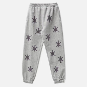 Hot Selling Best Quality Cotton Polyester Men Rhinestone Trousers Outdoor Wear Custom Made Size OEM Designs Rhinestone Trouser - Product Image 1