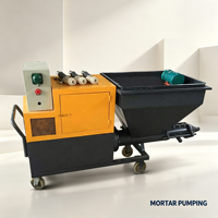 Machine à projeter du mortier électrique robuste avec capacité de mélange haute performance pour les projets de construction murale à grande échelle