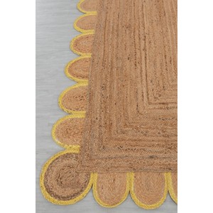 High End Natural Jute Rectangle Area Rug Braided Farmhouse Style Flat Pile Eco Friendly Spot Clean Living Room Decor - Product Image 3