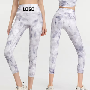 High Waist Workout <b>Tights</b> Sports Gym Yoga Pants Leggings for Women Fitness Lift Sport Soft Wholesale - Product Image 1