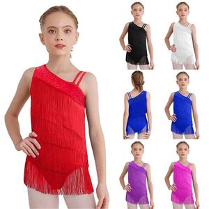Vestidos de Competición de Baile Latino para Niñas de 6 a 16 Años, Traje de Baile Moderno de Salón, Salsa, Leotardo, Ropa de Baile, Clases de Baile - Product Image 1