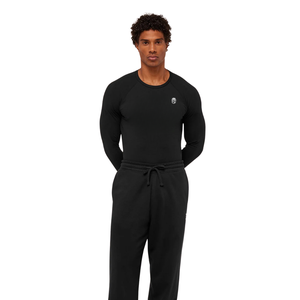 Camiseta Deportiva de Manga Larga para Hombre, Ajustada, Negra, para Gimnasio, Entrenamiento, Fisicoculturismo, Fitness - Product Image 3