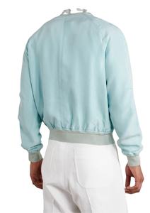 Blouson aviateur d'hiver en satin de nylon avec logo personnalisé pour hommes avec fermeture éclair grande taille surdimensionné 2026 - Product Image 3