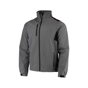 Wholesale Soft Shell <b>Jacket</b> for Men <b>Fleece</b> <b>Lined</b> Waterproof Outdoor Winter Stand Collar Front Logo Custom Design - Product Image 5