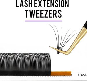 Pince à épiler en acier inoxydable pour le style professionnel des cils, outil de précision léger pour les applications d'extension de cils - Product Image 2