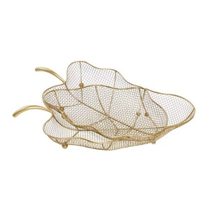 Modern Design Made in India Low Price Fruit <b>Basket</b> Kitchen Dining <b>Gold</b> Plated Wire Fruit <b>Basket</b> Strong Metal Wire Fruit Bowl - Product Image 5