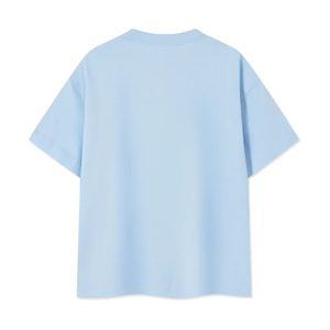 เสื้อยืดคอกลมหนา 100% ผ้าฝ้ายทรงโอเวอร์ไซส์ แขนเสื้อแบบดรอปไหล่  เสื้อยืดออกกำลังกายสำหรับผู้ชาย - Product Image 3
