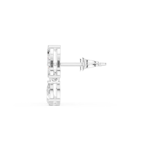 10K White <b>Gold</b> Lab Grown Diamond Marquise Butterfly Drop <b>Earrings</b> with Pear <b>Dangle</b> Rhodium Plated Luxury Women's Jewelry - Product Image 3