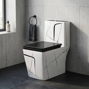 Ensemble WC monobloc de luxe en céramique pour salle de bain, avec siphon intégré, pour la décoration intérieure - Product Image 3