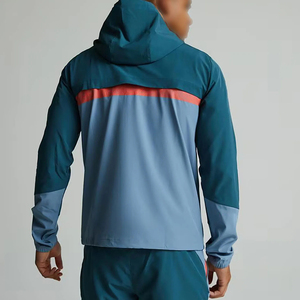 Ropa Deportiva Transpirable Resistente al Agua para Senderismo y Entrenamiento OEM Chaqueta Cortavientos de Poliéster para Hombre - Product Image 2