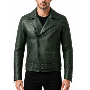 Chaqueta de Cuero de Alta Calidad para Motociclistas con Diseño Moderno y Elegante, Acabado Premium y Herrajes Duraderos para Hombre - Product Image 3