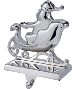 Décoration personnalisée en métal avec nœud doré, porte-bas de Noël, crochet pour bonhomme de neige, décoration de fenêtre de comptoir - Product Image 1